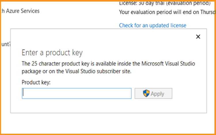 Activate Visual Studio 2019 Activate Visual Studio 2019