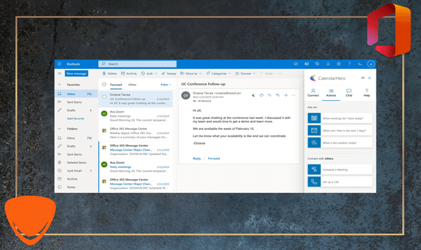 Outlook 2021's Instant search and translation tool