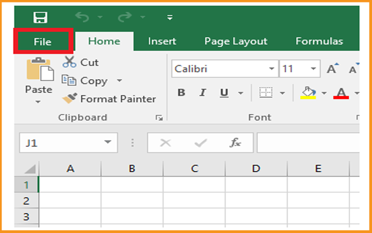 excel-2019 Blank workbook