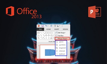 The shape combination menu