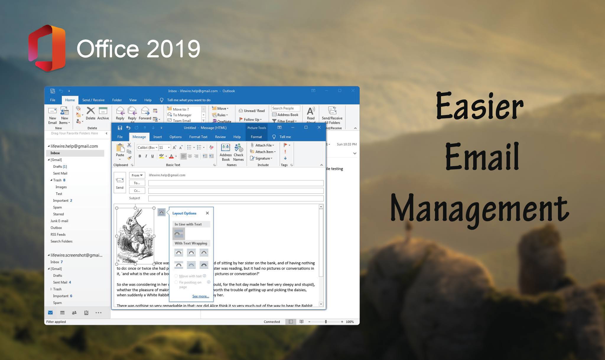 Email management- Office 2019 Home and Student