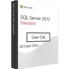 SQL Server 2012 Standard - 20 User Cals