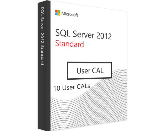 SQL Server 2012 Standard - 10 User Cals